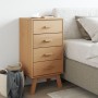 Mesita de noche OLDEN madera maciza de pino marrón de , Mesitas de noche - Ref: Foro24-358585, Precio: 105,56 €, Descuento: %