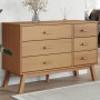 Mesita de noche OLDEN madera maciza de pino marrón de , Cajoneras - Ref: Foro24-358591, Precio: 183,86 €, Descuento: %