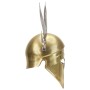 Réplica de casco de guerrero griego rol en vivo acero latón de vidaXL, Armas coleccionables - Ref: Foro24-286223, Precio: 87,...