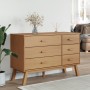 Mesita de noche OLDEN madera maciza de pino marrón de , Cajoneras - Ref: Foro24-358591, Precio: 183,86 €, Descuento: %