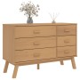Mesita de noche OLDEN madera maciza de pino marrón de , Cajoneras - Ref: Foro24-358591, Precio: 183,86 €, Descuento: %
