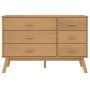 Mesita de noche OLDEN madera maciza de pino marrón de , Cajoneras - Ref: Foro24-358591, Precio: 183,86 €, Descuento: %