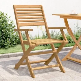 Sillas de jardín plegables 2 uds madera acacia 54,5x61,5x86,5cm de , Sillas de jardín - Ref: Foro24-365737, Precio: 115,99 €,...