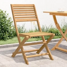 Sillas de jardín plegables 4 uds madera acacia 48,5x61,5x87 cm de , Sillas de jardín - Ref: Foro24-365740, Precio: 196,26 €, ...