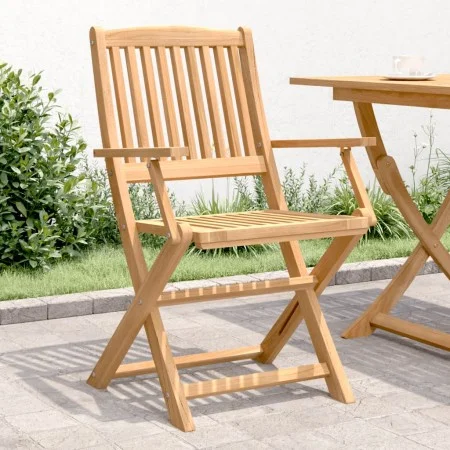 Sillas de jardín plegables 4 uds madera acacia 57,5x54,5x90 cm de , Sillas de jardín - Ref: Foro24-365742, Precio: 197,77 €, ...