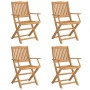 Sillas de jardín plegables 4 uds madera acacia 57,5x54,5x90 cm de , Sillas de jardín - Ref: Foro24-365742, Precio: 193,45 €, ...
