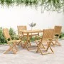 Sillas de jardín plegables 4 uds madera acacia 57,5x54,5x90 cm de , Sillas de jardín - Ref: Foro24-365742, Precio: 197,77 €, ...