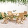 Sillas de jardín plegables 4 uds madera acacia 57,5x54,5x90 cm de , Sillas de jardín - Ref: Foro24-365742, Precio: 193,45 €, ...