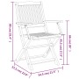 Sillas de jardín plegables 4 uds madera acacia 57,5x54,5x90 cm de , Sillas de jardín - Ref: Foro24-365742, Precio: 193,45 €, ...