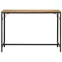 Mesa de comedor madera maciza mango rugosa y hierro 110x30x75cm de , Mesas de cocina y de comedor - Ref: Foro24-372727, Preci...