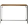 Mesa de comedor madera maciza mango rugosa y hierro 110x30x75cm de , Mesas de cocina y de comedor - Ref: Foro24-372727, Preci...