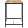 Mesa de comedor madera maciza mango rugosa y hierro 110x30x75cm de , Mesas de cocina y de comedor - Ref: Foro24-372727, Preci...