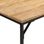 Mesa de comedor madera maciza mango rugosa y hierro 110x30x75cm de , Mesas de cocina y de comedor - Ref: Foro24-372727, Preci...