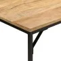 Mesa de comedor madera maciza mango rugosa y hierro 110x30x75cm de , Mesas de cocina y de comedor - Ref: Foro24-372727, Preci...