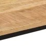 Mesa de comedor madera maciza mango rugosa y hierro 110x30x75cm de , Mesas de cocina y de comedor - Ref: Foro24-372727, Preci...