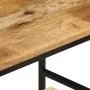 Stackable tables 3 pieces solid rough mango wood and iron by , Side tables - Ref: Foro24-372731, Price: 59,48 €, Discount: %