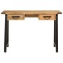 Escritorio con cajones madera mango maciza y hierro 105x55x70cm de , Sillas de oficina - Ref: Foro24-372733, Precio: 224,38 €...