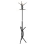 Perchero de hierro con recubrimiento en polvo negro 176 cm de , Percheros para sombreros y abrigos - Ref: Foro24-377083, Prec...
