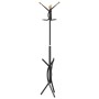 Perchero de hierro con recubrimiento en polvo negro 176 cm de , Percheros para sombreros y abrigos - Ref: Foro24-377083, Prec...