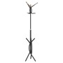 Perchero de hierro con recubrimiento en polvo negro 176 cm de , Percheros para sombreros y abrigos - Ref: Foro24-377083, Prec...