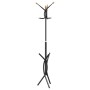 Perchero de hierro con recubrimiento en polvo negro 176 cm de , Percheros para sombreros y abrigos - Ref: Foro24-377083, Prec...