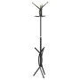 Perchero de hierro con recubrimiento en polvo negro 176 cm de , Percheros para sombreros y abrigos - Ref: Foro24-377083, Prec...
