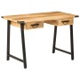 Escritorio con cajones madera mango maciza y hierro 105x55x70cm de , Sillas de oficina - Ref: Foro24-372733, Precio: 224,38 €...