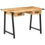Escritorio con cajones madera mango maciza y hierro 105x55x70cm de , Sillas de oficina - Ref: Foro24-372733, Precio: 222,16 €...