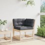 Sofá esquinero de jardín con cojines madera de pino 73x73x78 cm de , Sofás de exterior - Ref: Foro24-844684, Precio: 86,24 €,...