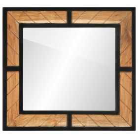 Espejo de baño de madera maciza de acacia 60x1x55 cm de , Muebles de baño - Ref: Foro24-372750, Precio: 55,04 €, Descuento: %