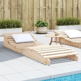 Tumbona de madera maciza de pino 205x70x31,5 cm de , Tumbonas - Ref: Foro24-832580, Precio: 94,79 €, Descuento: %