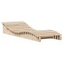 Tumbona de madera maciza de pino 205x70x31,5 cm de , Tumbonas - Ref: Foro24-832580, Precio: 94,79 €, Descuento: %