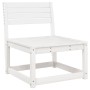 Sofá de jardín con cojines madera maciza de pino blanco de , Sofás de exterior - Ref: Foro24-844690, Precio: 82,97 €, Descuen...