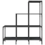 Estantería de madera de ingeniería y metal negro 92x30x102 cm de , Librerías y estanterías - Ref: Foro24-845436, Precio: 64,9...