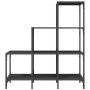 Estantería de madera de ingeniería y metal negro 92x30x102 cm de , Librerías y estanterías - Ref: Foro24-845436, Precio: 65,6...