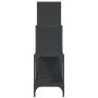 Estantería de madera de ingeniería y metal negro 92x30x102 cm de , Librerías y estanterías - Ref: Foro24-845436, Precio: 65,6...