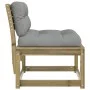 Garden sofas with cushions 2 pcs impregnated pine wood by , Outdoor sofas - Ref: Foro24-844708, Price: 150,94 €, Discount: %