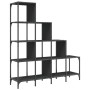Estantería de madera de ingeniería y metal negro 122x30x132 cm de , Librerías y estanterías - Ref: Foro24-845441, Precio: 91,...