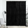 Cortina opaca con ganchos terciopelo negro 290x245 cm de vidaXL, Cortinas y visillos - Ref: Foro24-134495, Precio: 65,41 €, D...