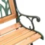 Banco de jardín madera maciza abeto y acero 116 cm de , Bancos de jardín - Ref: Foro24-366535, Precio: 90,50 €, Descuento: %