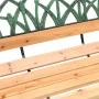 Banco de jardín madera maciza abeto y acero 116 cm de , Bancos de jardín - Ref: Foro24-366535, Precio: 90,50 €, Descuento: %