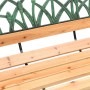 Banco de jardín madera maciza abeto y acero 116 cm de , Bancos de jardín - Ref: Foro24-366535, Precio: 86,38 €, Descuento: %