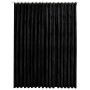 Cortina opaca con ganchos terciopelo negro 290x245 cm de vidaXL, Cortinas y visillos - Ref: Foro24-134495, Precio: 65,41 €, D...