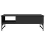 Mesa de centro de madera ingeniería y metal negro 100x50x35 cm de , Mesas de centro - Ref: Foro24-845391, Precio: 76,35 €, De...