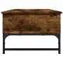 Mesa de centro madera ingeniería metal roble humo 100x50x35 cm de , Mesas de centro - Ref: Foro24-845393, Precio: 66,05 €, De...