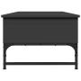 Mesa de centro de madera ingeniería y metal negro 100x50x35 cm de , Mesas de centro - Ref: Foro24-845391, Precio: 77,38 €, De...
