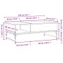 Mesa de centro de madera ingeniería y metal negro 100x50x35 cm de , Mesas de centro - Ref: Foro24-845391, Precio: 77,38 €, De...