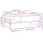 Mesa de centro madera ingeniería metal roble humo 100x50x35 cm de , Mesas de centro - Ref: Foro24-845393, Precio: 66,05 €, De...