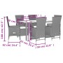 Set comedor de jardín 7 pzas con cojines ratán sintético beige de , Conjuntos de jardín - Ref: Foro24-3277576, Precio: 868,27...