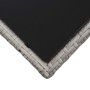 Mesa de centro de ratán sintético y vidrio gris 45x45x40 cm de vidaXL, Mesas de jardín - Ref: Foro24-46068, Precio: 62,28 €, ...